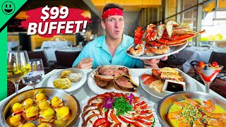 $18 vs $99 Las Vegas Buffet!! Unlimited Lobster!!