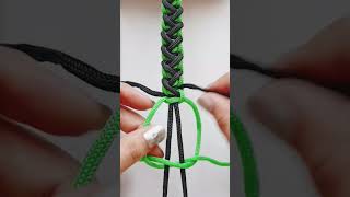 make a lift and right single thread round shape friendship bracelet #shorts #youtubeshort #bracelet