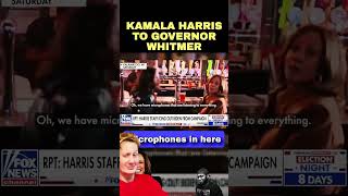 KAMALA HARRIS CAUGHT IN HOT MIC MOMENT WITH GOVERNOR WHITMER! #reaction #based #truth #election #wow