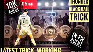 Thunder black ball trick in fw agent || pes mobile 18