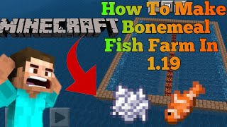 How To Make Bonemeal/Fish Farm In Minecraft Pocket Edition/Bedrock Edition In 1.19