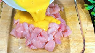 Add eggs to chicken breast. Don't cook chicken breast until you see this recipe!