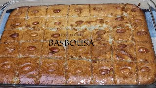 BASBOUSA |Famous Middle Eastern Dessert| zik zok chef