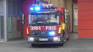 London Fire Brigade - Plaistow Pump Ladder Turnout