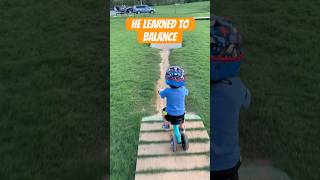 How we used progression to get our baby to a balance bike easily! #mtbfamily