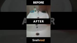 "Make your wash basin look as good as new with Snehnod Services." #ProfessionalCleaning #washbasin