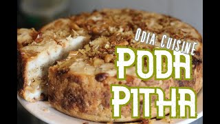 Poda Pitha | ODIA Cuisine | Rice & Urad dal Cake | Cheese Rice Cake