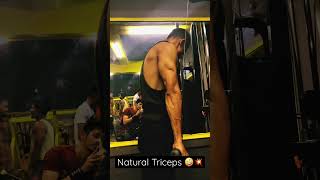 Triceps 😳 Natural Body 💥| Gym Motivation🙄 | Workout #abhishekyadav #shorts #gymmotivation #status