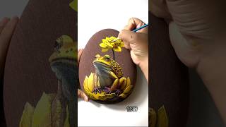 painting on stone | stone art  | 3d art zone #shorts #art