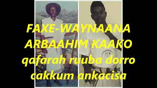 HASSAN PILOTE GADA/ FAXE WAYNAANA/ DORRO/ ARBAAHIM KAAKO