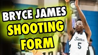 Bryce James Basketball Shooting Form