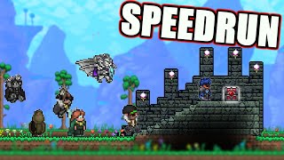 Terraria Veterans SPEEDRUN and break Terraria