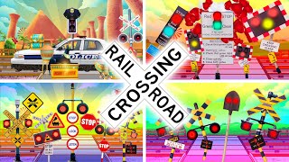 【 踏切アニメ 】 踏切物語集 😂😂😂 Compilation of Railroad Crossing stories №2