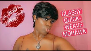 Mohawk Quick Weave Wig ( Beautiful/Classy ): Mohawk Hairstyle Quick Weave DIY | How to cut a mohawk