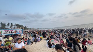 Mumbai Juhu Beach juhu Chapati #mumbai #chopati #samundar #public #viralvideo #mumbailove