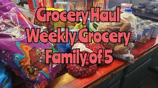 Weekly Grocery Haul | Grocery Haul | Family of 5 On A Budget