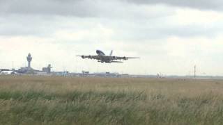 China Southern A380 2nd take off at Schiphol (Kaagbaan)