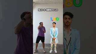 ESTATURA DE LOS YOUTUBERS MÁS FAMOSOS #shorts