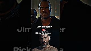 Jim Hopper vs Rick Grimes #strangerthings #thewalkingdead #shorts