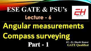 Basics of Compass surveying & types of meridian| surveying-1 civil engineering