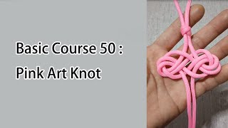 Creating a Pink Artistic Knot DIY macrame rope decoration