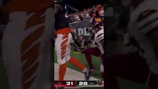 JAYDEN DANIELS CRAZY TD TO TERRY MCLUAREN NFL commanders vs bengals #shorts #nflhighlights #nfceast