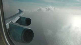 KLM Boeing 747 take off onboard Curaçao to Amsterdam 1080p