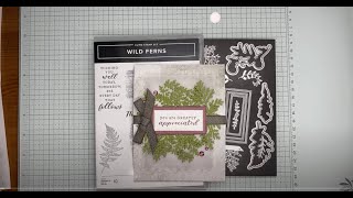 Stampin’ Up! Wild Ferns Greatly Appreciated Card Tutorial #diy #cardmaking #designerseriespaper