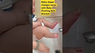 Make diaper changes easier with Baby Flushing Butt Bracket! #shortsviral#shortsyoutube #shorts