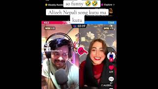 Funny gufgaf With Nepali Buhari Alizeh Jamali 😛 #shorts #short