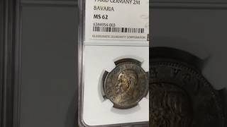 2 МАРКИ БАВАРИЯ В СЛАБЕ NGC #доллар #коп #нумизматика #coin #монеты #coincollecting #money #золото