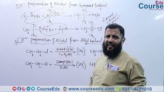 88. Explain Preparation of Alcohol from Grignard reagent & Alkyl Hailed? Hindi | 2nd Year Chemistry