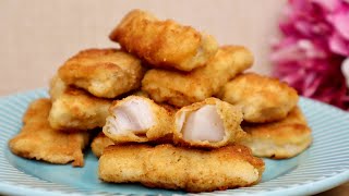 Рыбные палочки - хрустящие снаружи и сочные внутри / Fish sticks recipe. Eng sub