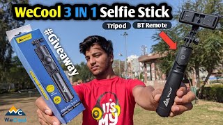 WeCool Selfie Stick Unboxing & Review | Tripod under 500 |  #giveaway