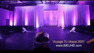 Voyage To Utopia Fashion Show 2021 - Ideal Media - White Draping, Purple Uplighting, DJ Service VA