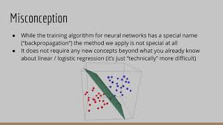 Deep Learning Backpropagation Demystified: What does it mean to "train" a neural network?