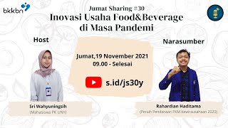 Jumat Sharing #30: Inovasi Usaha Food & Bevearge di Masa Pandemi