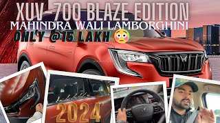 Lamborghini in just14Lakh😳2024 Mahindra XUV 700 Blaze Edition AX7L Walkaround & Review | All Details