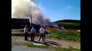 Požár stohu 3 - Újezd u Domažlic 5.9.2013