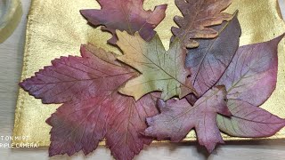 Autumn leaves: a polymer clay leather effect tutorial