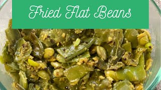 Fried Flat Beans No Onion Garlic Recipe/Healthy And Tasty Broad Beans/শিম ঘন্টো/Satvik Food Recipe