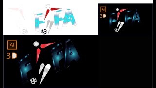 HOW TO Create a 3D Fifa Logo in Illustrator 2021 | Fifa Logo Design tutorial | Modern Graphic