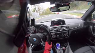 BMW M2 Competition 2019 Nurburgring Nordschleife VLN no BTG heavy traffic at the end