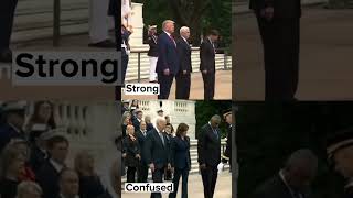 Trump vs Biden at the Tomb of the Unknown Soldier  #shorts