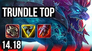 TRUNDLE vs FIORA (TOP) | 1200+ games | EUW Master | 14.18