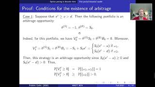 IQF Chapter 2 Part1 (Derivatives pricing in the one-period binomial market, replication)