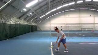 Jaroslav Smedek, serve side view, 240 fps