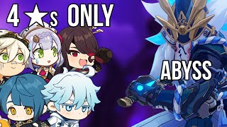 4 Star Characters And Weapons ONLY | Spiral Abyss Challenge