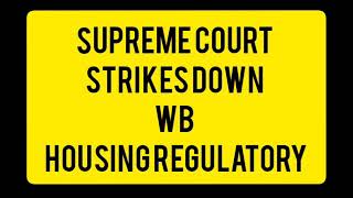 Supreme Court Strikes West Bengal Regulatory