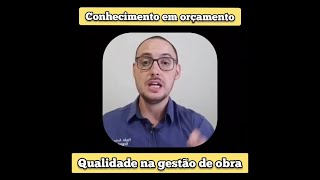 QUER MELHORAR EM GESTÃO DE OBRA? APRENDA ORÇAMENTO E SUA QUALIDADE SERÁ MAIOR NO CANTEIRO DE OBRAS.